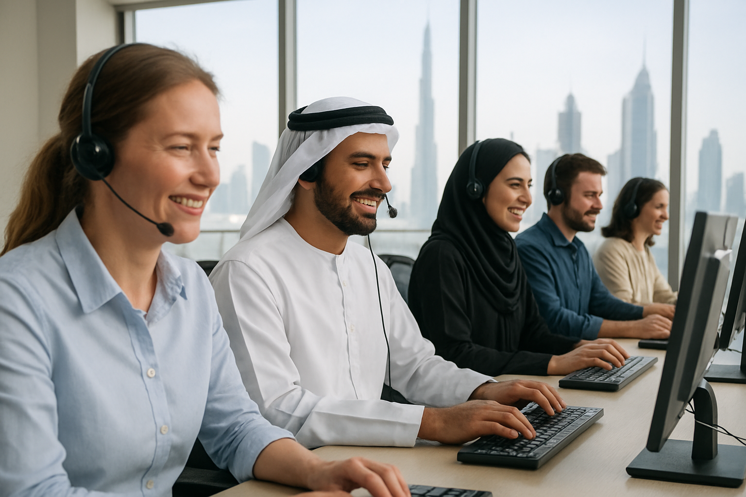 Service Recovery Agent job in Abu Dhabi, UAE (illustration)