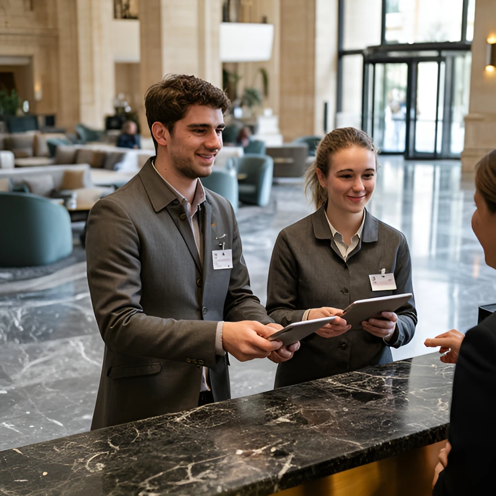 Guest Services Officer (Receptionist 6 Months Mission) job in Dubai, UAE (illustration)